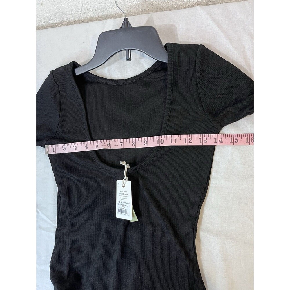 Marine layer lexi Rib bodysuit XS Black Long Sleeve - Picture 6 of 8